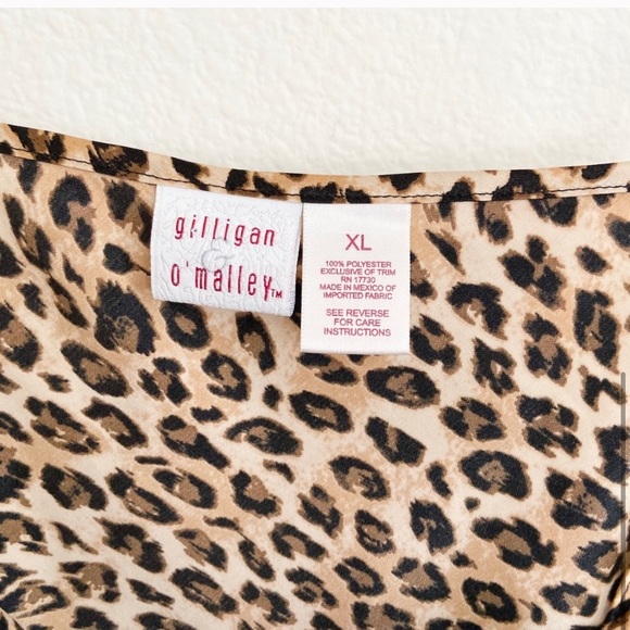 Vintage Satin Leopard Mini Slip Dress - Picture 4 of 4